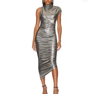 Misha Metallic Dress